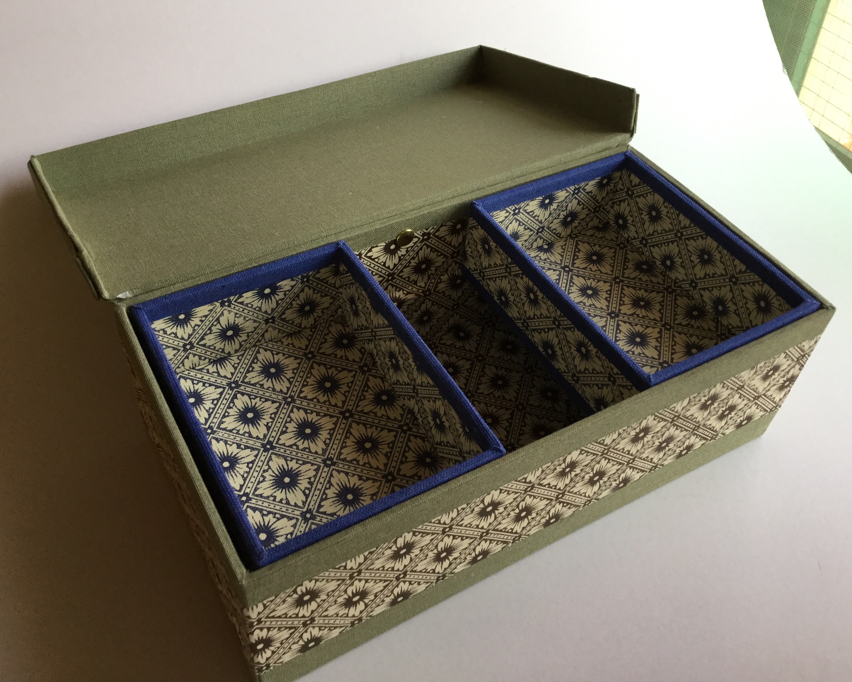 Sewing box open